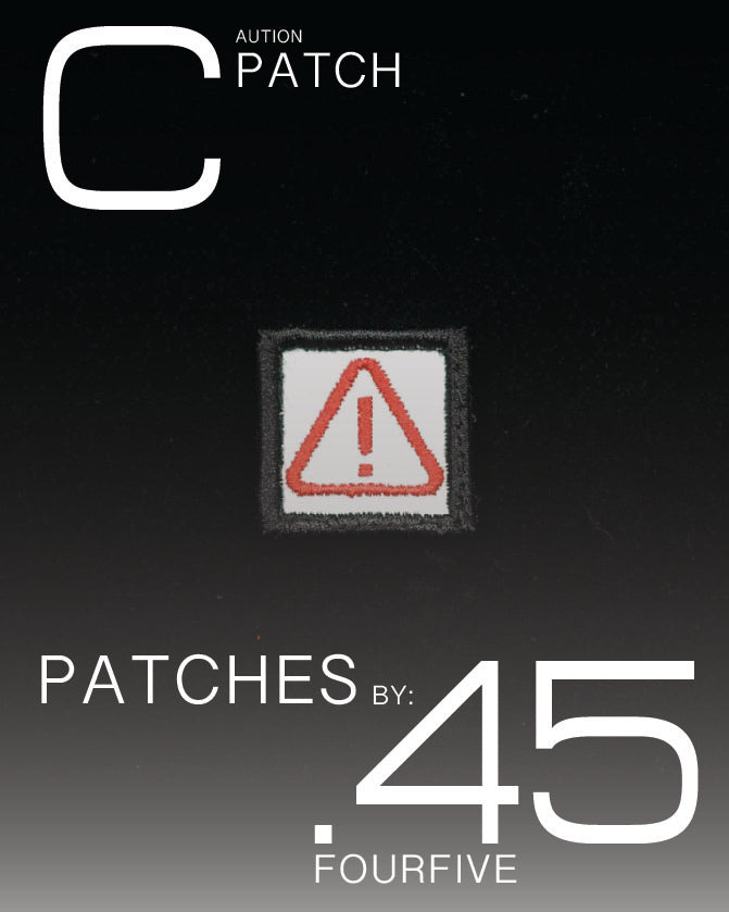 CAUTION SIGN PATCH